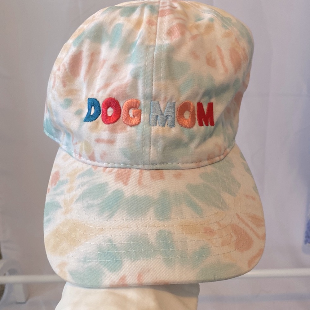 For the Dog Mom ! Baseball cap . Tye Dye!